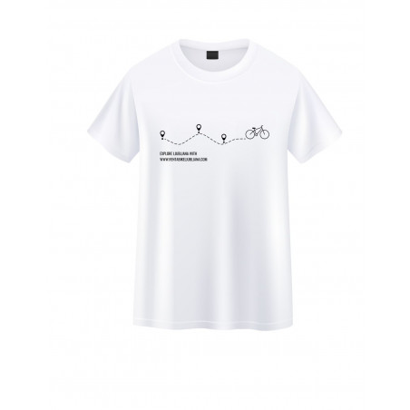 Bela majica "Explore Ljubljana" (unisex)